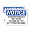 Signmission Room Protected By Fm200 In Case Of Fire, 5 in W x Rectangle, Vinyl Decal OS-2PACK-NS-D-35-L-18127 - alternate 1